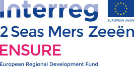 Interreg 2 Seas Mers Zeeen ENSURE logo European Regional Development Fund