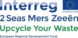 Interreg 2 Seas Mers Zeeen Upcycle Your Waste logo Eu Funding